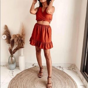 ZARA - Openwork Embroidered Dress, Size M